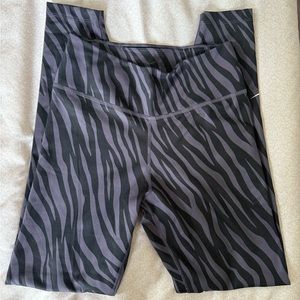 Nike dri fit zebra print leggings